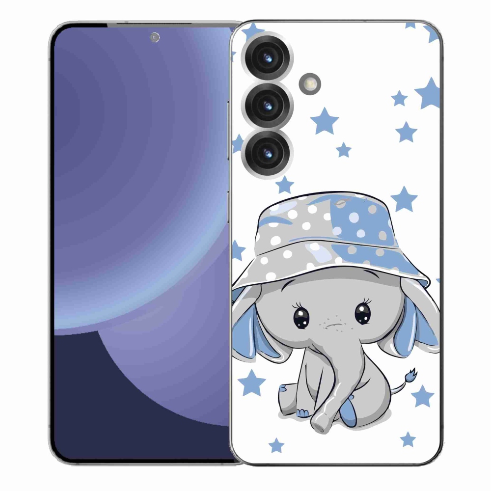 Gélový kryt mmCase na Samsung Galaxy S25+ - modrý slon