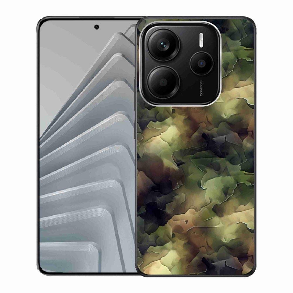 Gélový kryt mmCase na Xiaomi Redmi Note 14 5G - maskáčový vzor 10