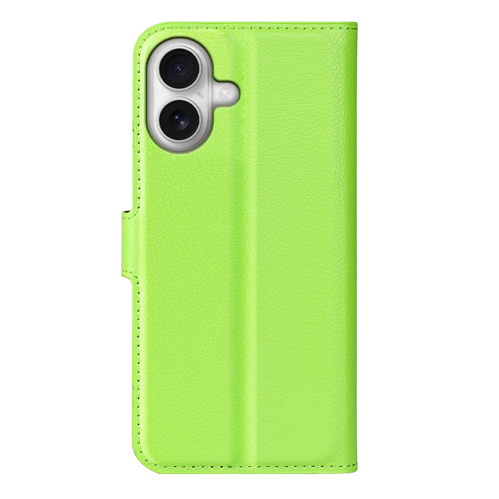 Litchi knižkové púzdro na iPhone 17 - zelené