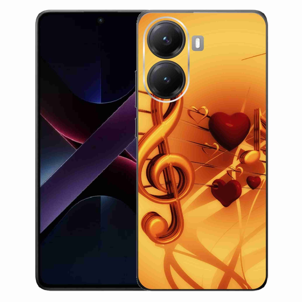Gélový kryt mmCase na Xiaomi Poco X7 Pro 5G - noty