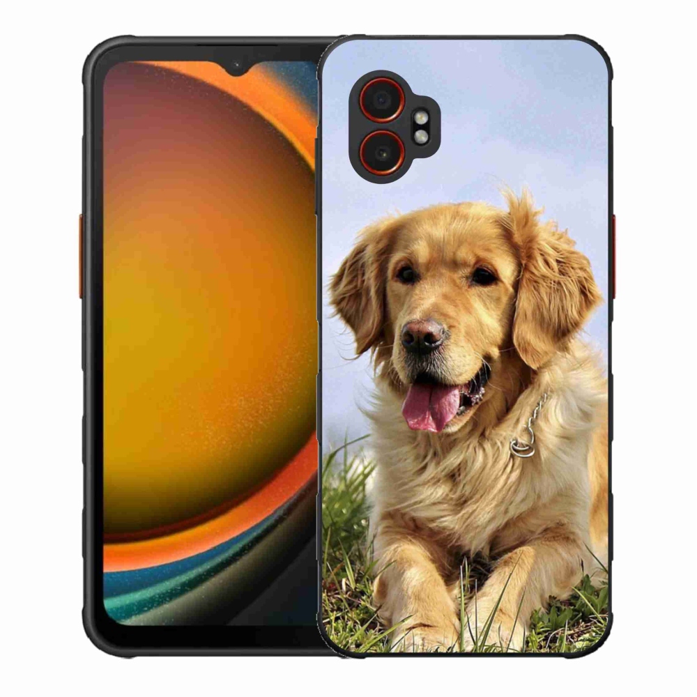 Gélový kryt mmCase na Samsung Galaxy Xcover 7 Pro - zlatý retriever