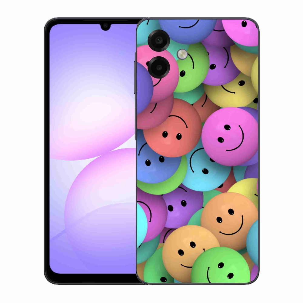 Gélový kryt mmCase na Samsung Galaxy A07 4G - farební smajlíci