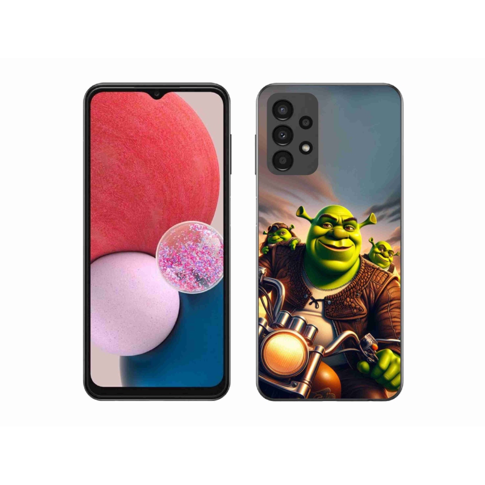 Gélový kryt mmCase na Samsung Galaxy A13 4G - shrek na motorke