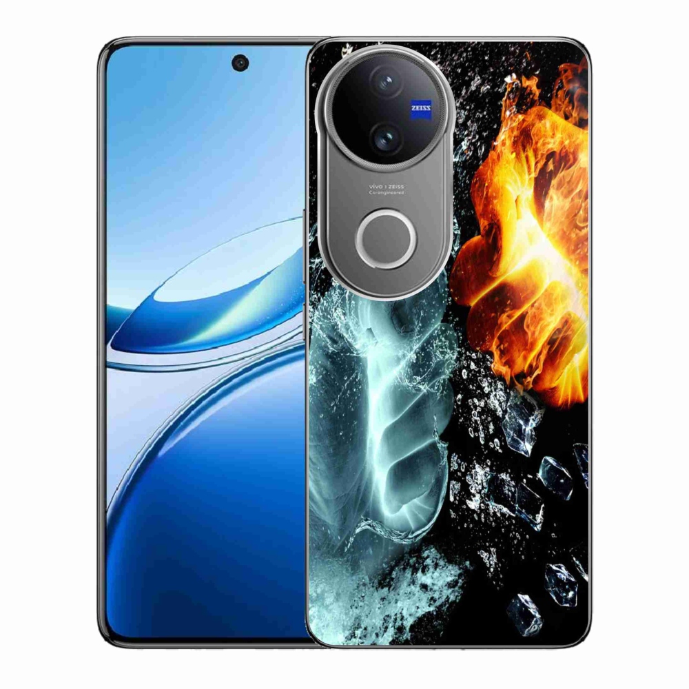 Gélový kryt mmCase na Vivo V50 5G - voda a oheň