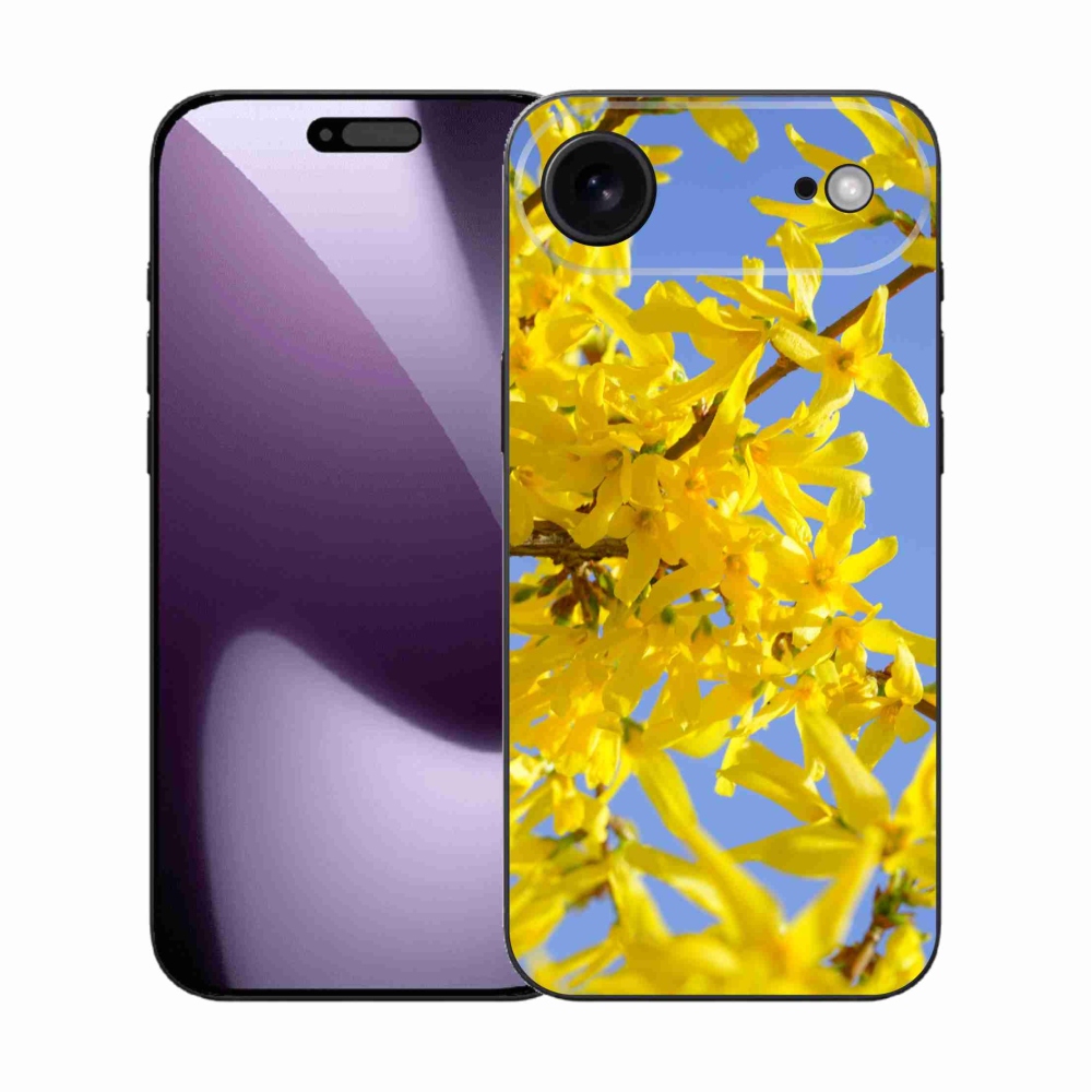 Gélový kryt mmCase na iPhone 17 Air - žlté kvety