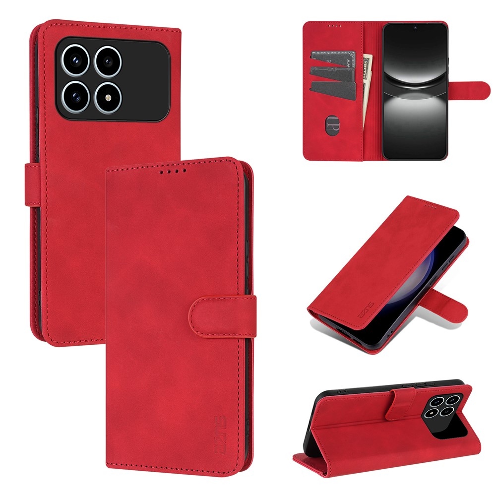 AZNS Case knižkové puzdro na Xiaomi Poco F8 Pro 5G - červené
