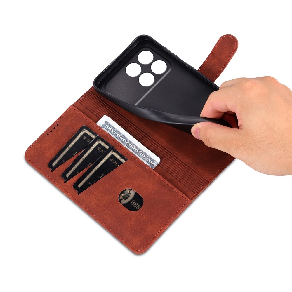 AZNS Case knižkové púzdro na Xiaomi Poco F8 Pro 5G - hnedé