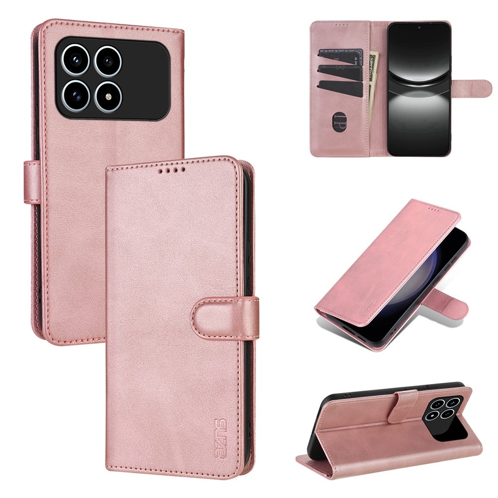 AZNS Case knižkové púzdro na Xiaomi Poco F8 Pro 5G - ružovozlaté