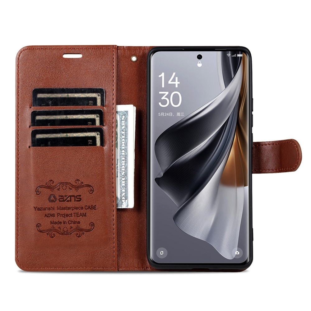 AZNS knižkové puzdro na Honor 600 Lite 5G - hnedé