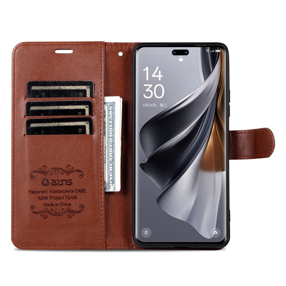 AZNS knižkové puzdro na Huawei Nova 14 Pro 5G - hnedé