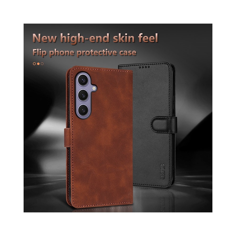 AZNS knižkové púzdro na Samsung Galaxy A57 5G - hnedé