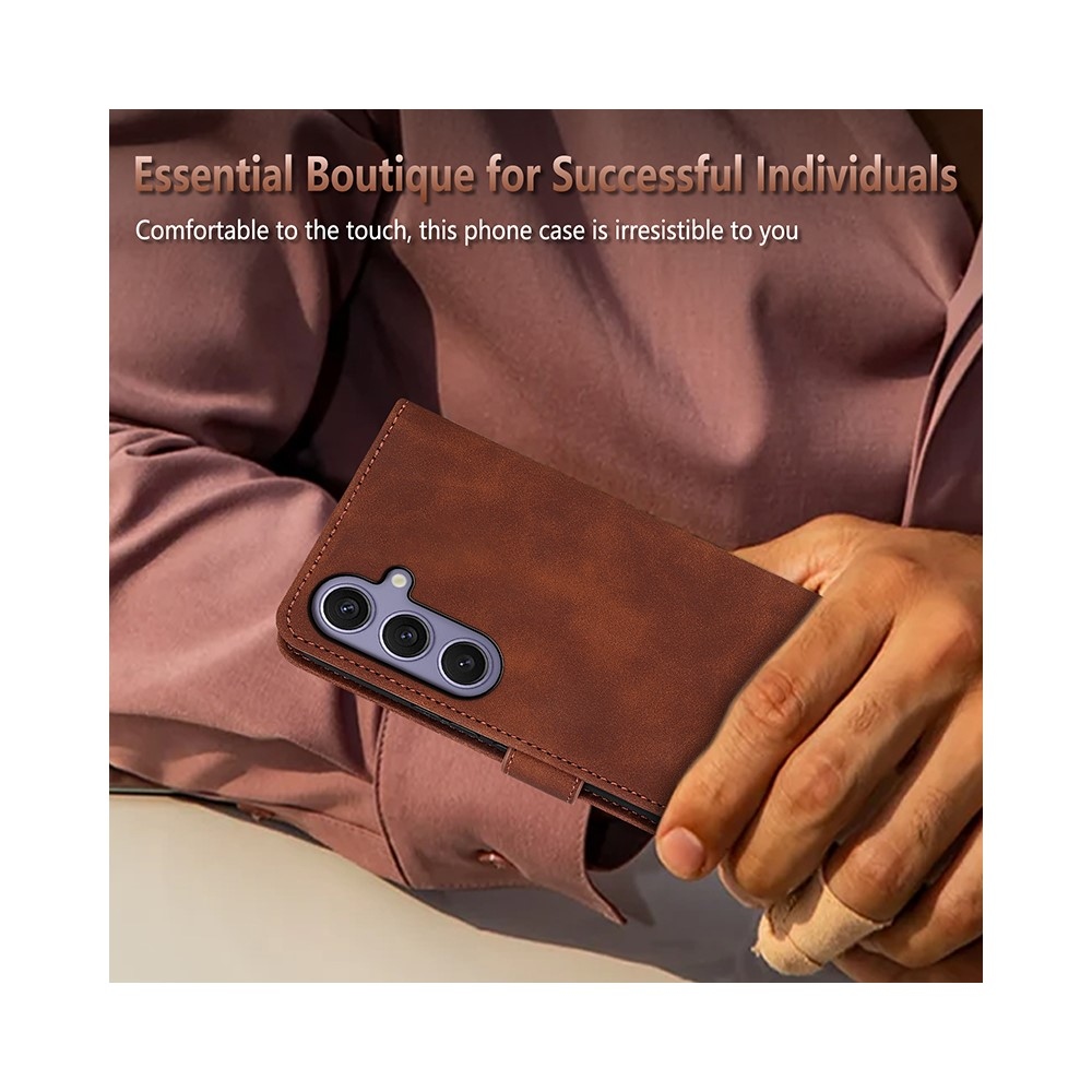 AZNS knižkové púzdro na Samsung Galaxy A57 5G - hnedé