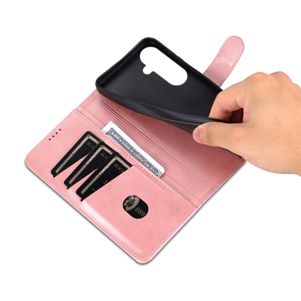 AZNS knižkové púzdro na Samsung Galaxy A57 5G - ružovozlaté