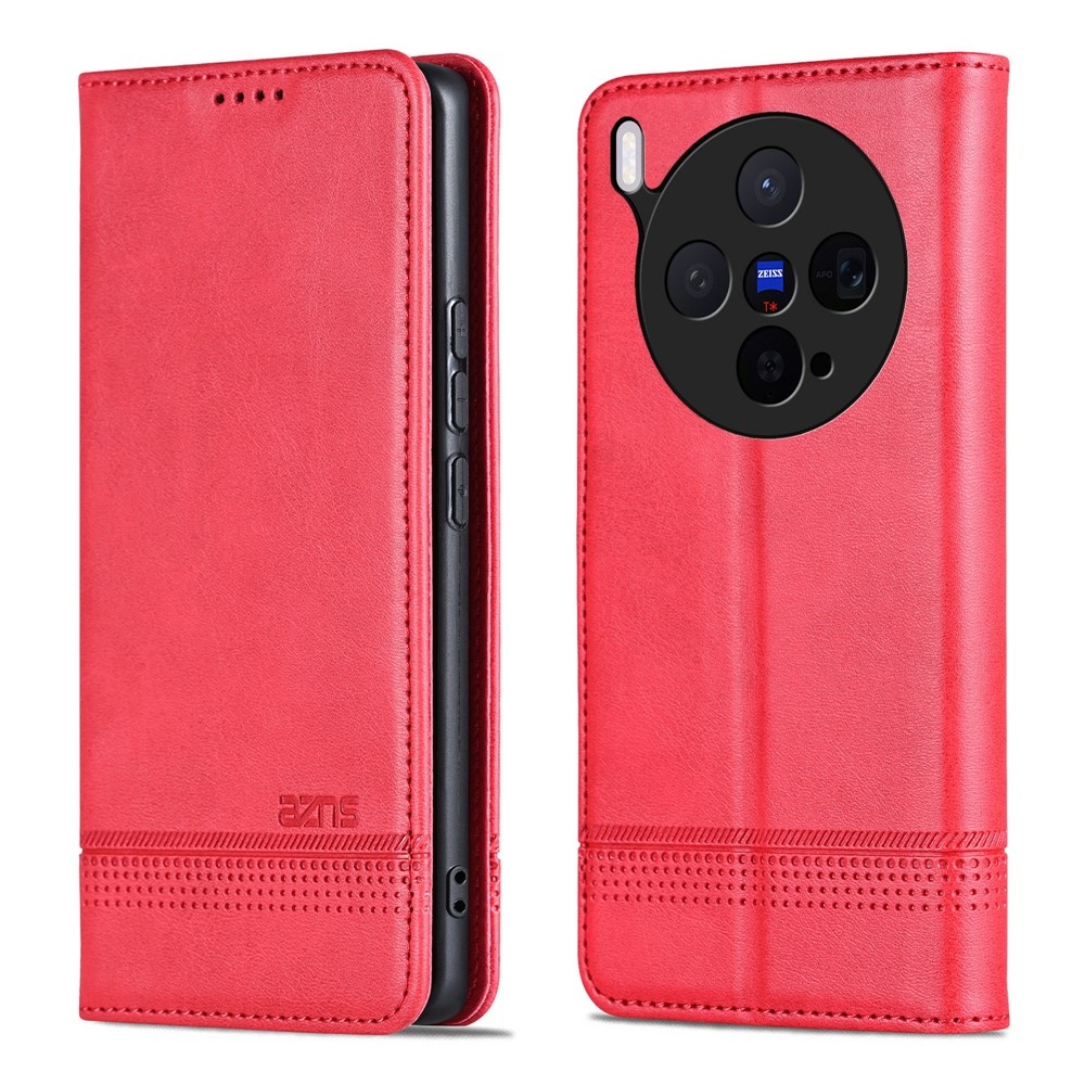 AZNS knižkové puzdro na Vivo X300 5G - červené
