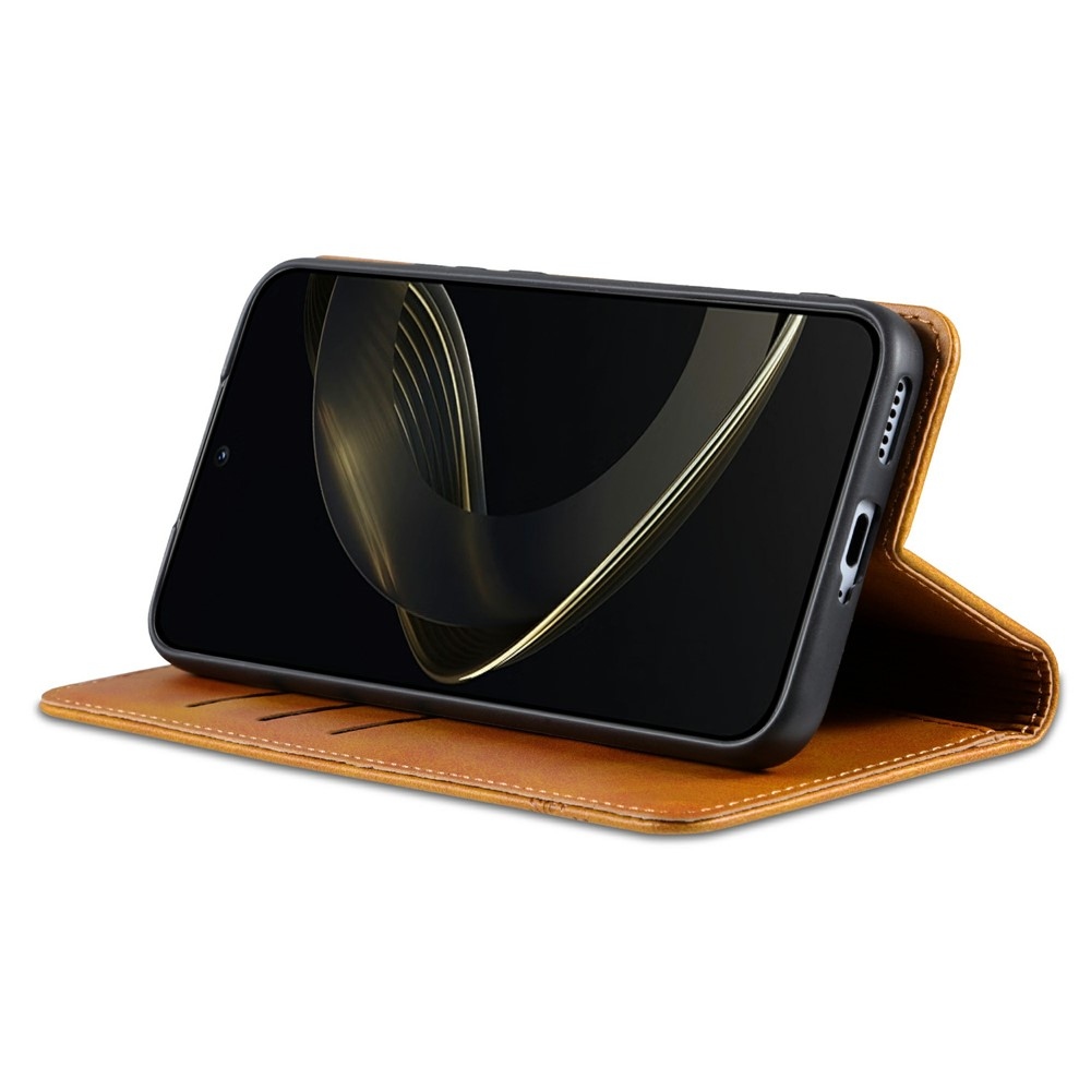 AZNS knižkové puzdro na Vivo X300 5G - svetlohnedé