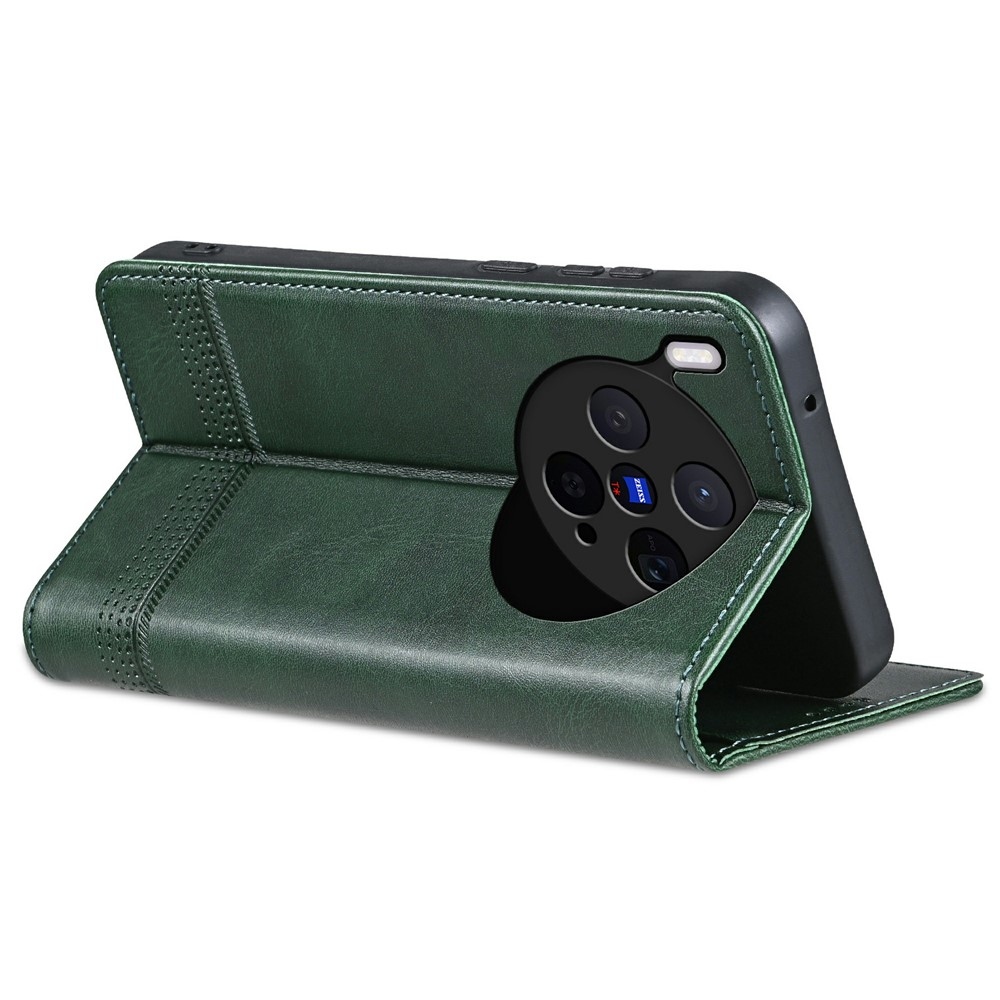 AZNS knižkové puzdro na Vivo X300 5G - zelené