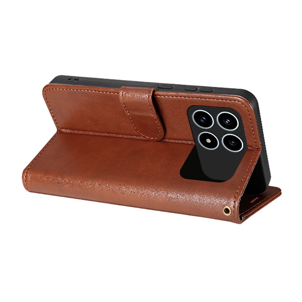 AZNS knižkové púzdro na Xiaomi Poco F8 Pro 5G - hnedé