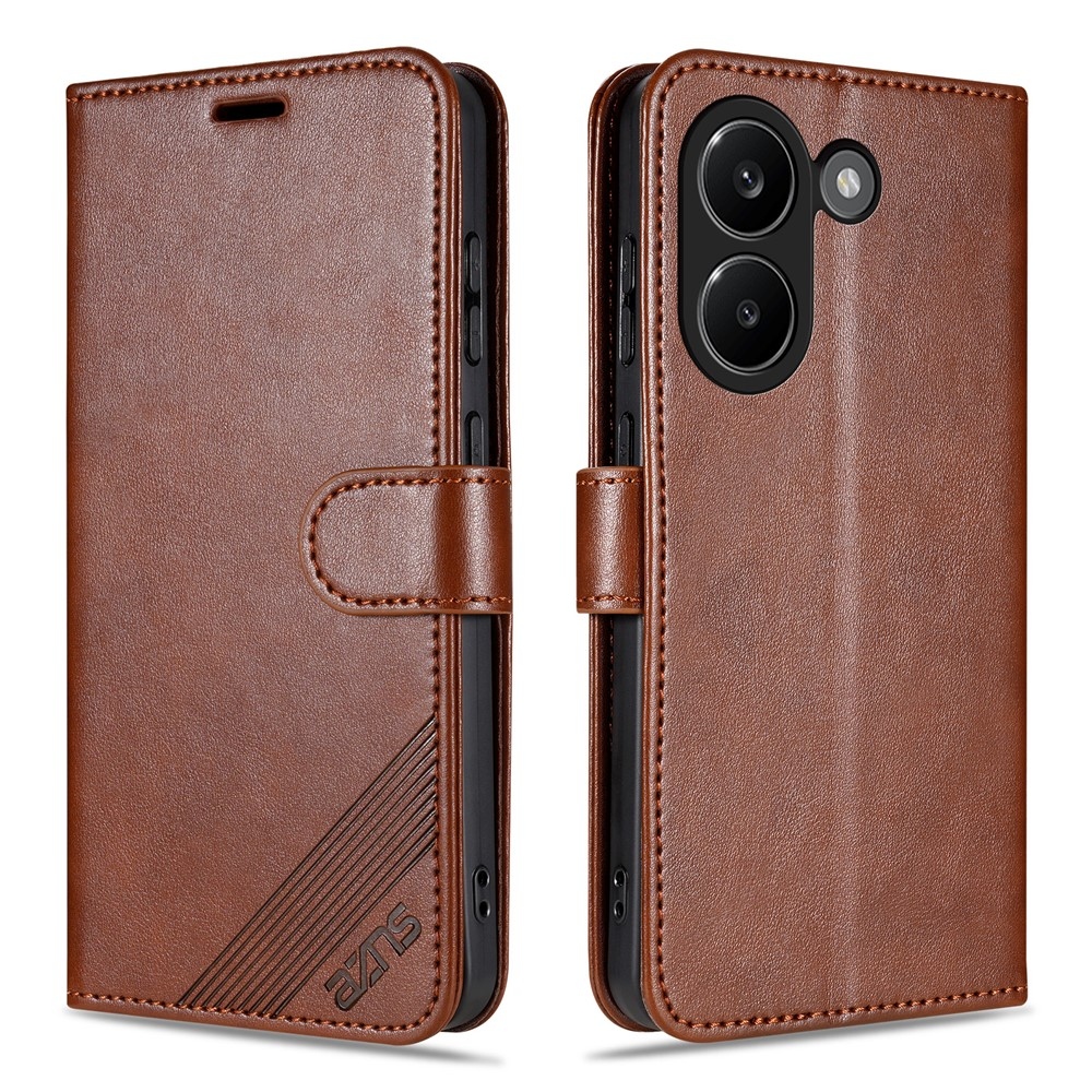 AZNS knižkové puzdro na Xiaomi Poco X8 Pro 5G - hnedé