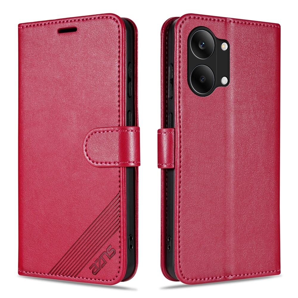 AZNS knižkové púzdro na Xiaomi Poco X8 Pro Max 5G - červené