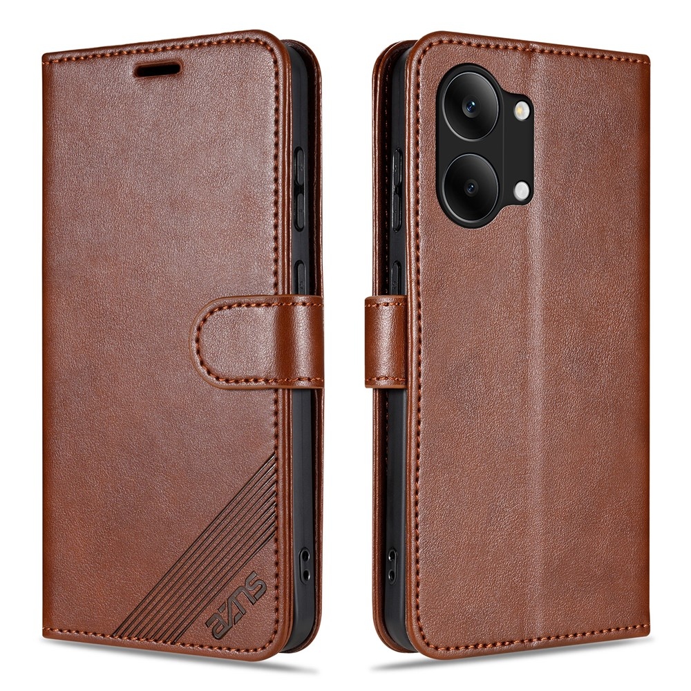 AZNS knižkové púzdro na Xiaomi Poco X8 Pro Max 5G - hnedé