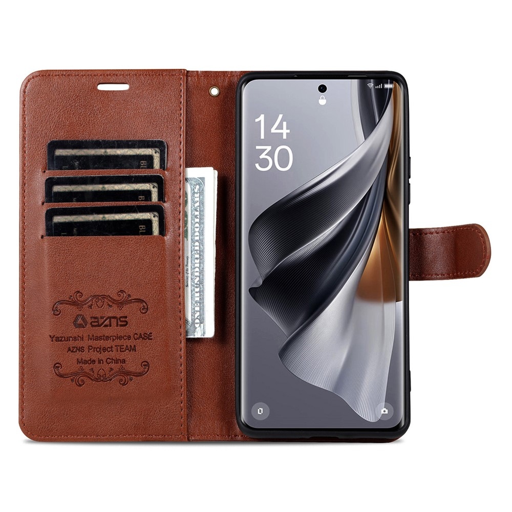 AZNS knižkové púzdro na Xiaomi Poco X8 Pro Max 5G - hnedé