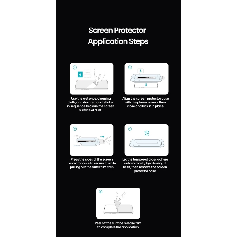 Nillkin Tvrdené sklo 2.5D CP+ PRO Black pre Apple iPhone 17 Pro (s aplikátorom)