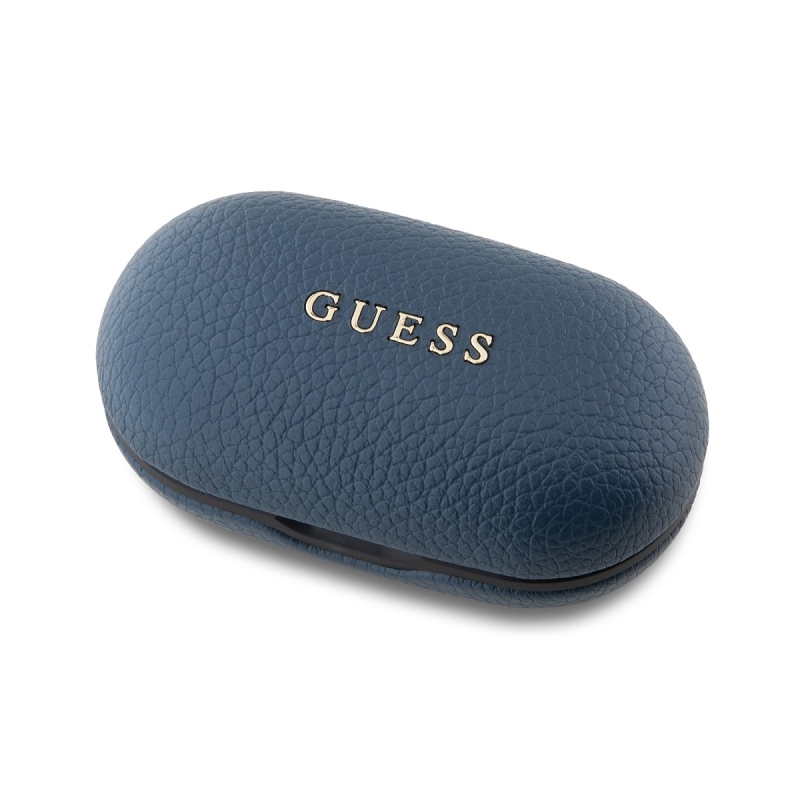 Guess PU Grained ENC TWS Bezdrôtové Slúchadlá Blue