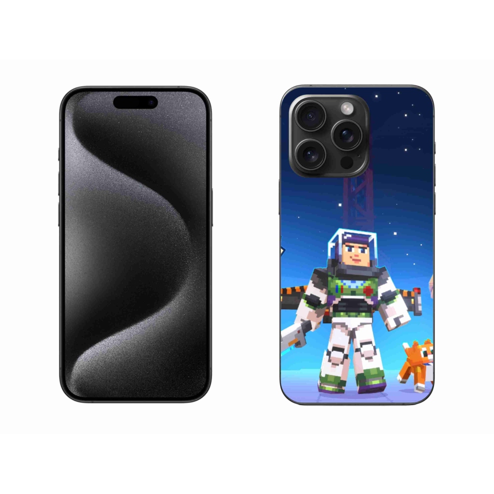 Gélový kryt mmCase na iPhone 15 Pro Max - minecraft 2