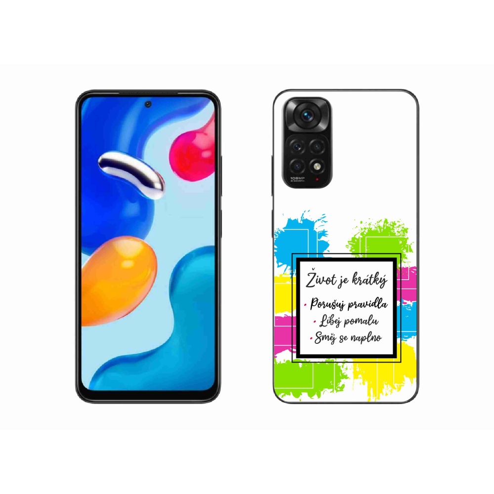 Gélový kryt mmCase na Xiaomi Redmi Note 11 4G - citát 5 biele pozadie