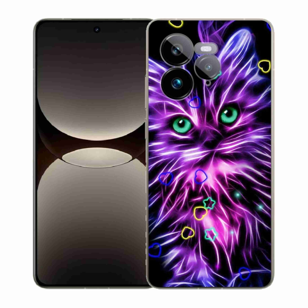 Gélový kryt mmCase na Realme GT 7 Pro 5G - abstraktná mačka