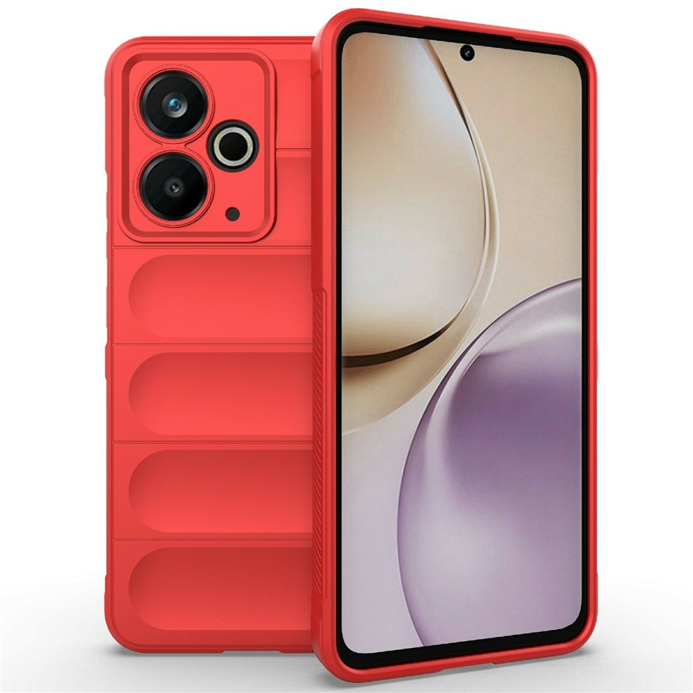 Rugg odolný gélový obal na Realme 14T 5G - červený
