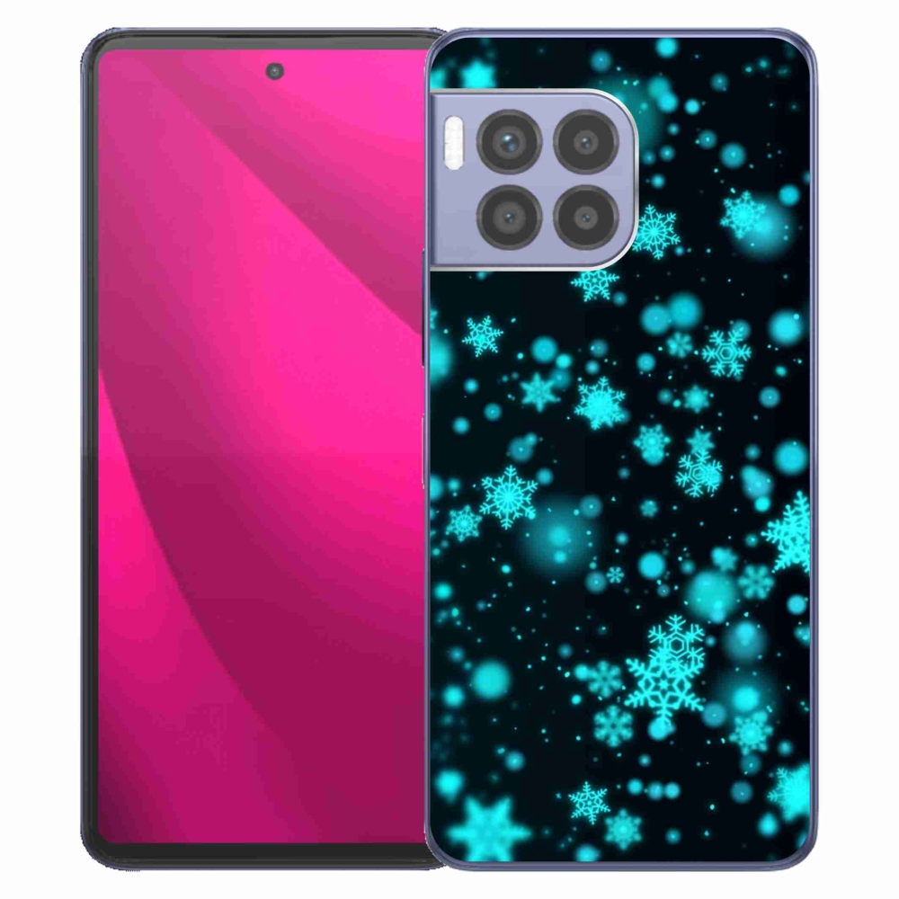 Gélový kryt mmCase na T-Mobile T Phone 2 Pro - snehové vločky 1