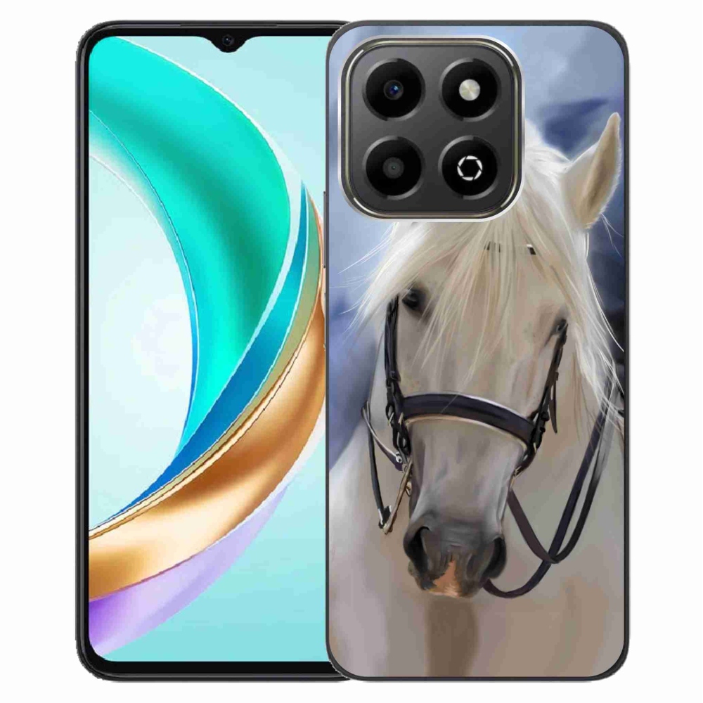 Gélový kryt mmCase na Honor X6b - biely kôň