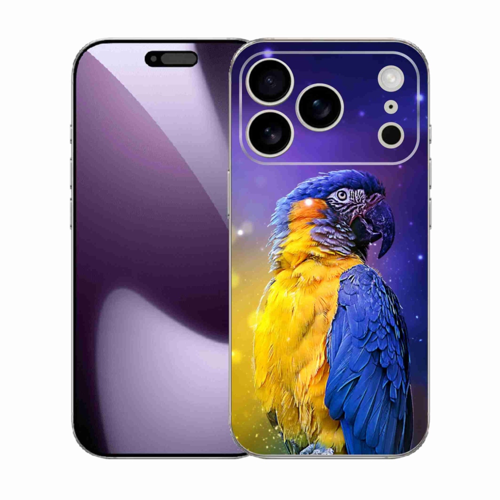 Gélový kryt mmCase na iPhone 17 Pro - papagáj ara 1