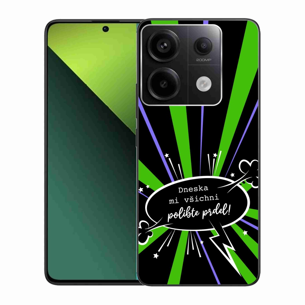 Gélový kryt mmCase na Xiaomi Redmi Note 13 Pro 5G/Poco X6 5G - vtipný text 15 čierne pozadie