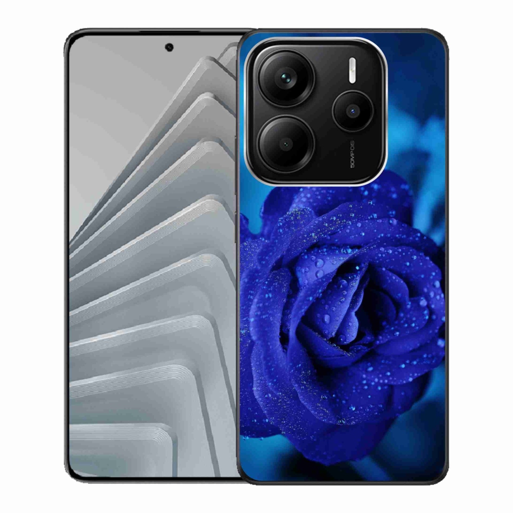 Gélový kryt mmCase na Xiaomi Redmi Note 14 5G - modrá ruža