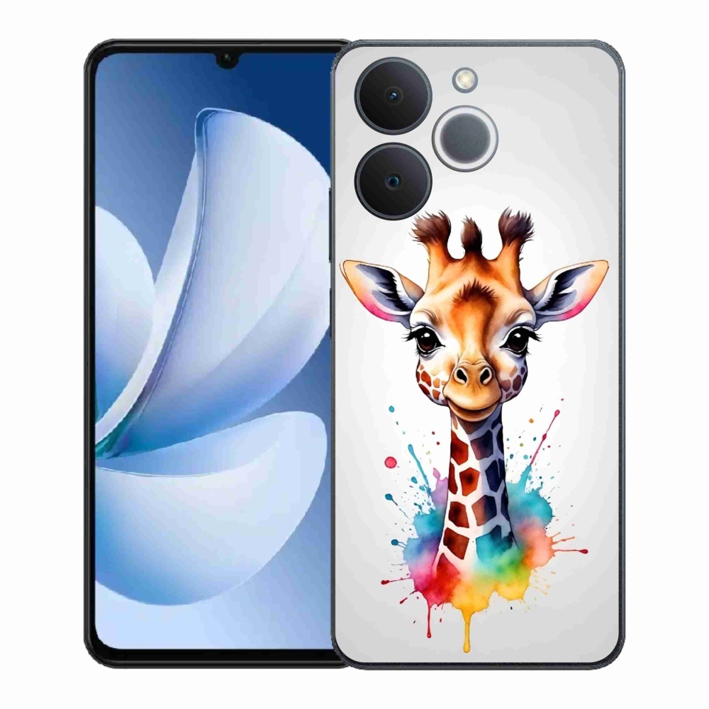 Gélový kryt mmCase na Realme Note 70T - žirafa 1