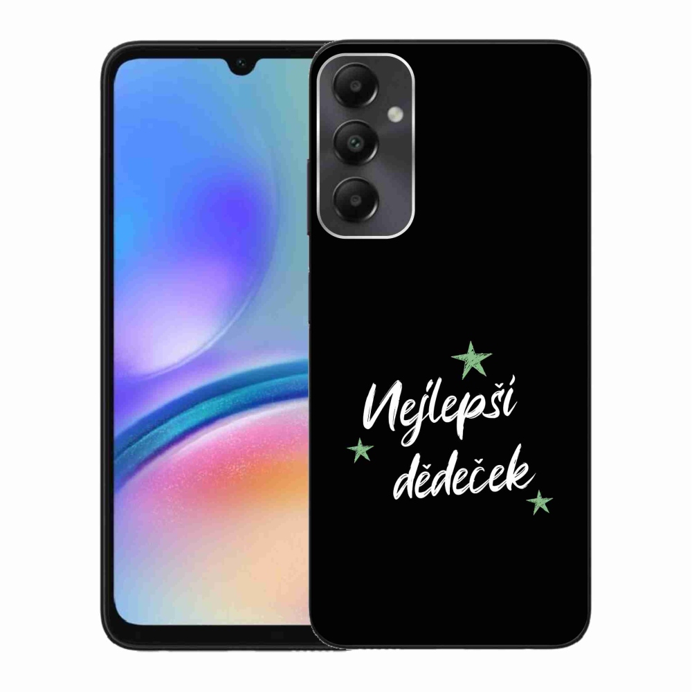 Gélový kryt mmCase na Samsung Galaxy A05s - najlepší dedko 2 čierne pozadie