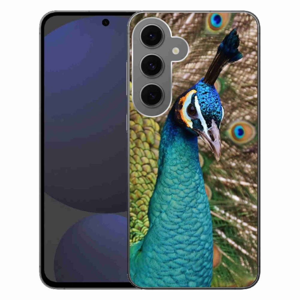 Gélový kryt mmCase na Samsung Galaxy S24 FE - páv