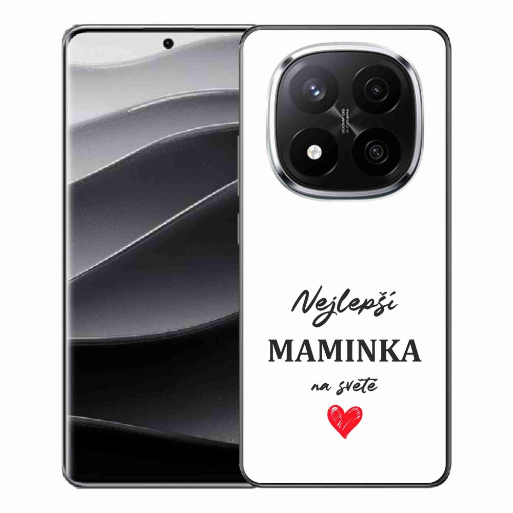 Gélový kryt mmCase na Xiaomi Redmi Note 14 Pro+ 5G - najlepšia mamička 1 biele pozadie