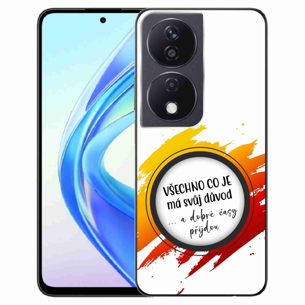 Gélový kryt mmCase na Honor X7b/Honor 90 Smart - citát 3 biele pozadie