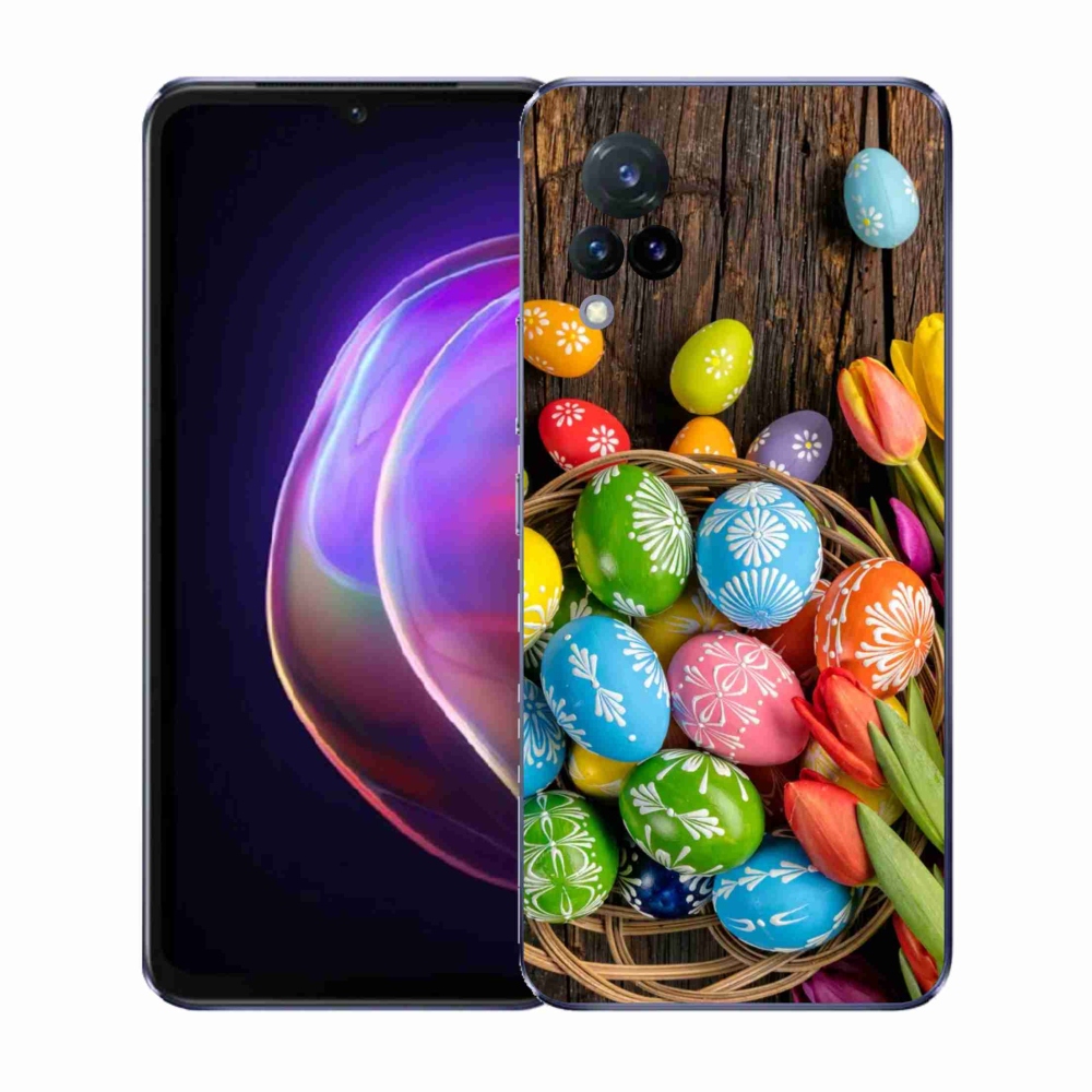 Gélový kryt mmCase na Vivo V21 4G/5G - veľkonočné vajíčka