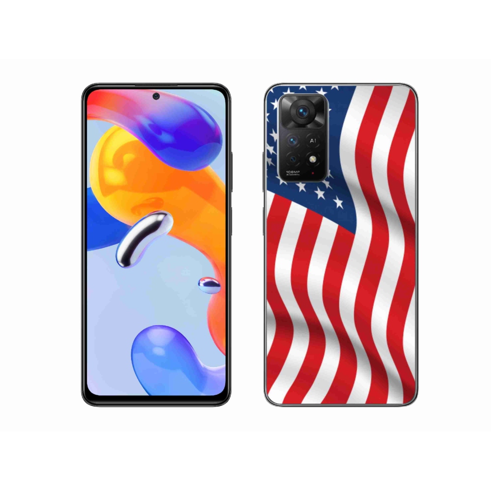 Gélový kryt mmCase na mobil Xiaomi Redmi Note 11 Pro 4G/5G - USA vlajka