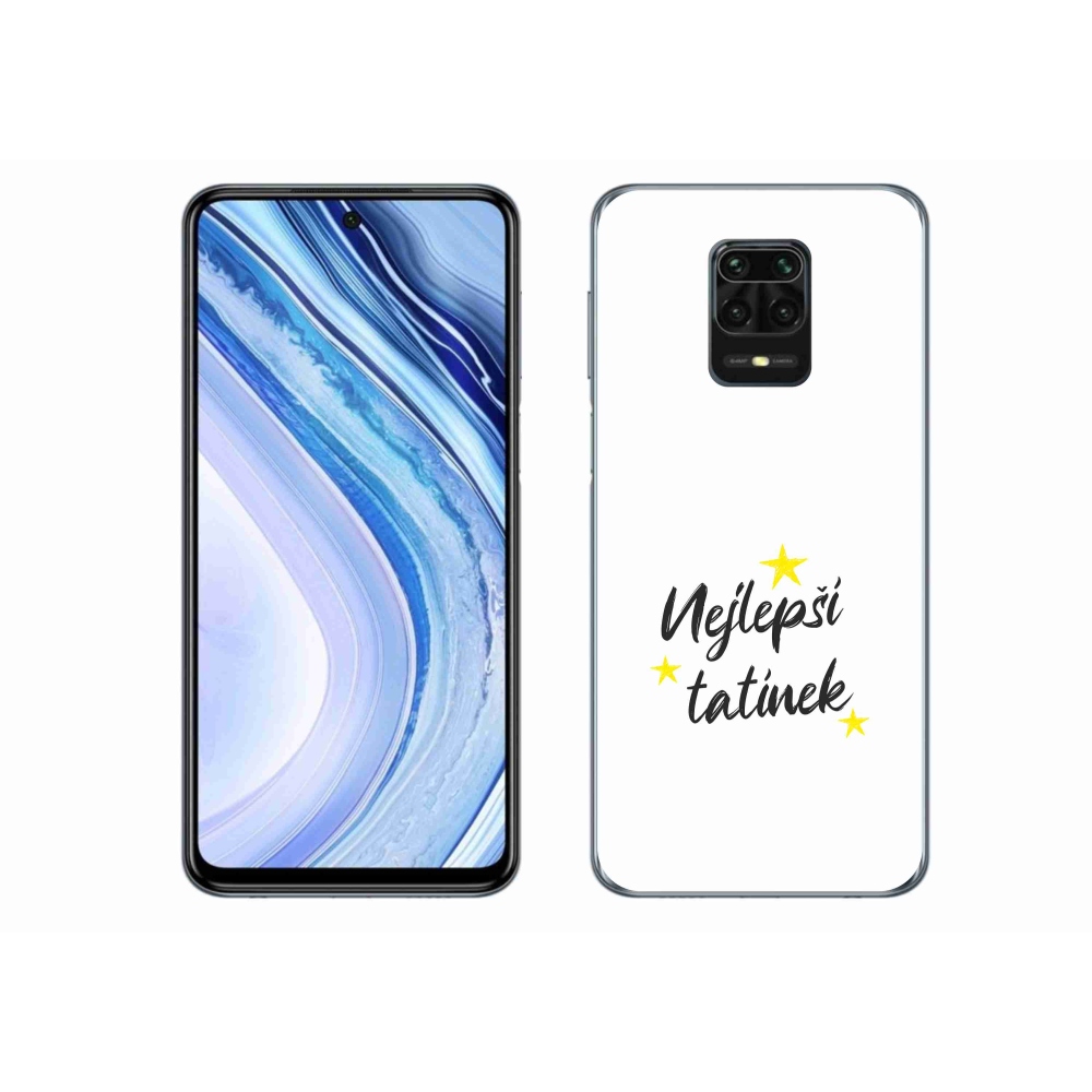 Gélový kryt mmCase na Xiaomi Redmi Note 9S - najlepší otecko 3 biele pozadie