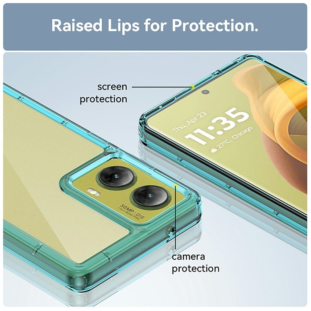 Gélový obal s pevným chrbtom na Motorola Moto G85 5G - svetlomodrý