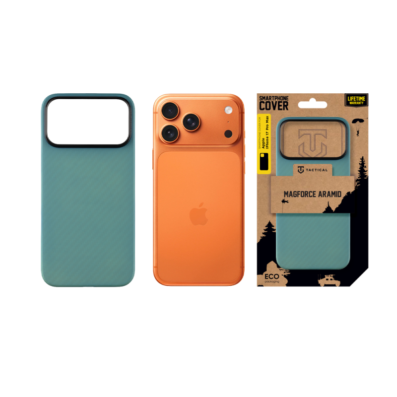 Taktický kryt MagForce Aramid pre Apple iPhone 17 Pro Max Blue Jay