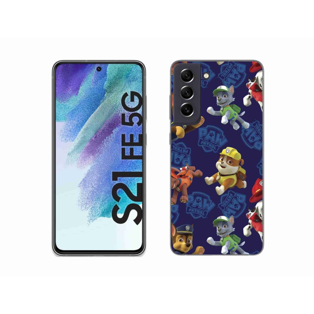 Gélový kryt mmCase na Samsung Galaxy S21 FE 5G - labková patrola 1