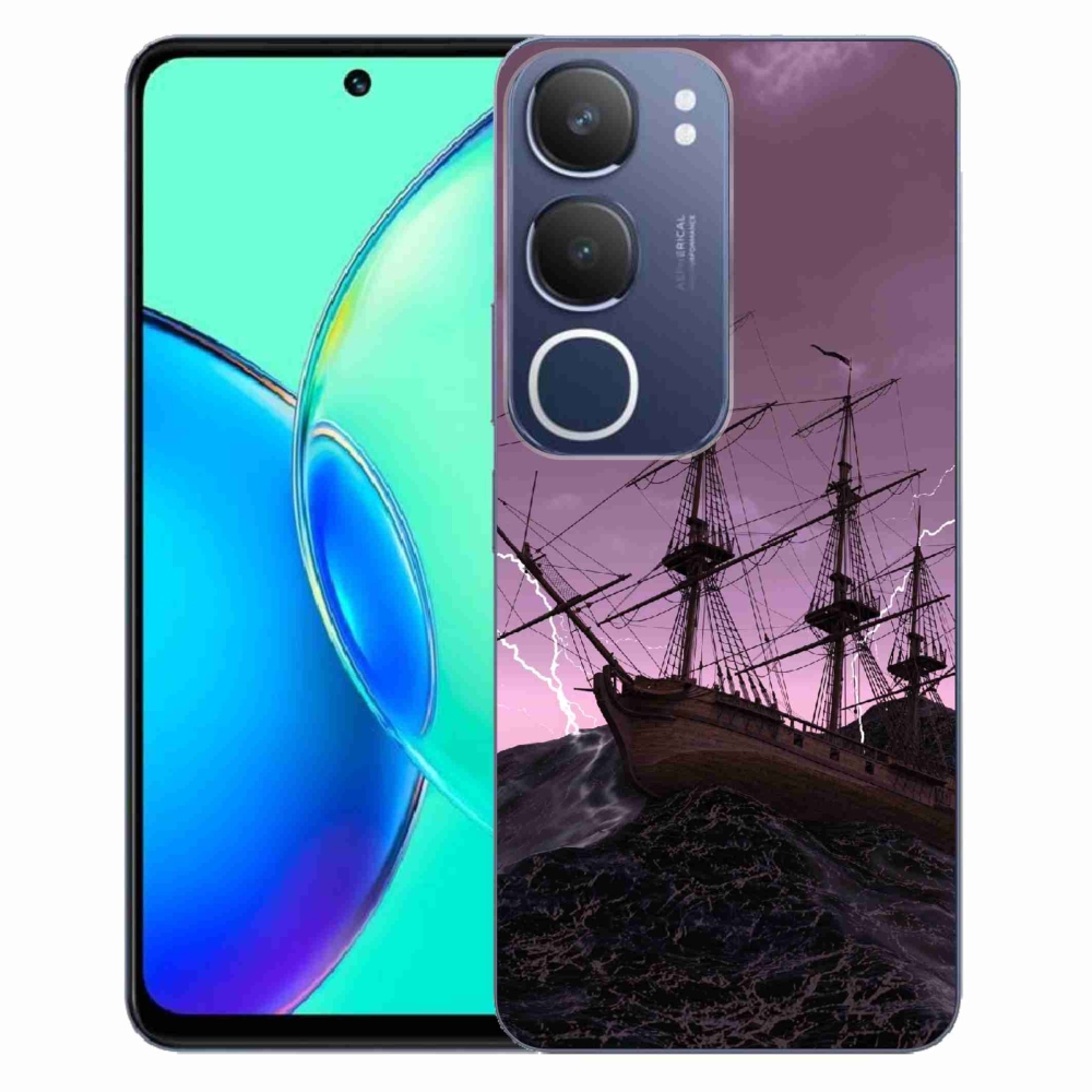 Gélový kryt mmCase na Vivo Y19s - loď v búrke
