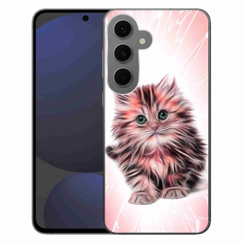 Gélový kryt mmCase na Samsung Galaxy S24 FE - roztomilé mačiatko