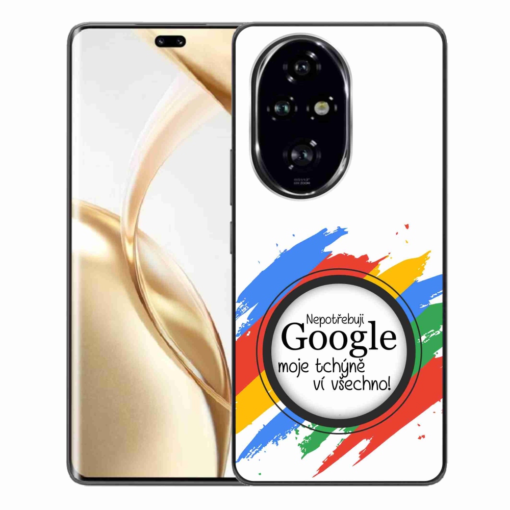 Gélový kryt mmCase na Honor 200 Pro 5G - svokra vie všetko biele pozadie